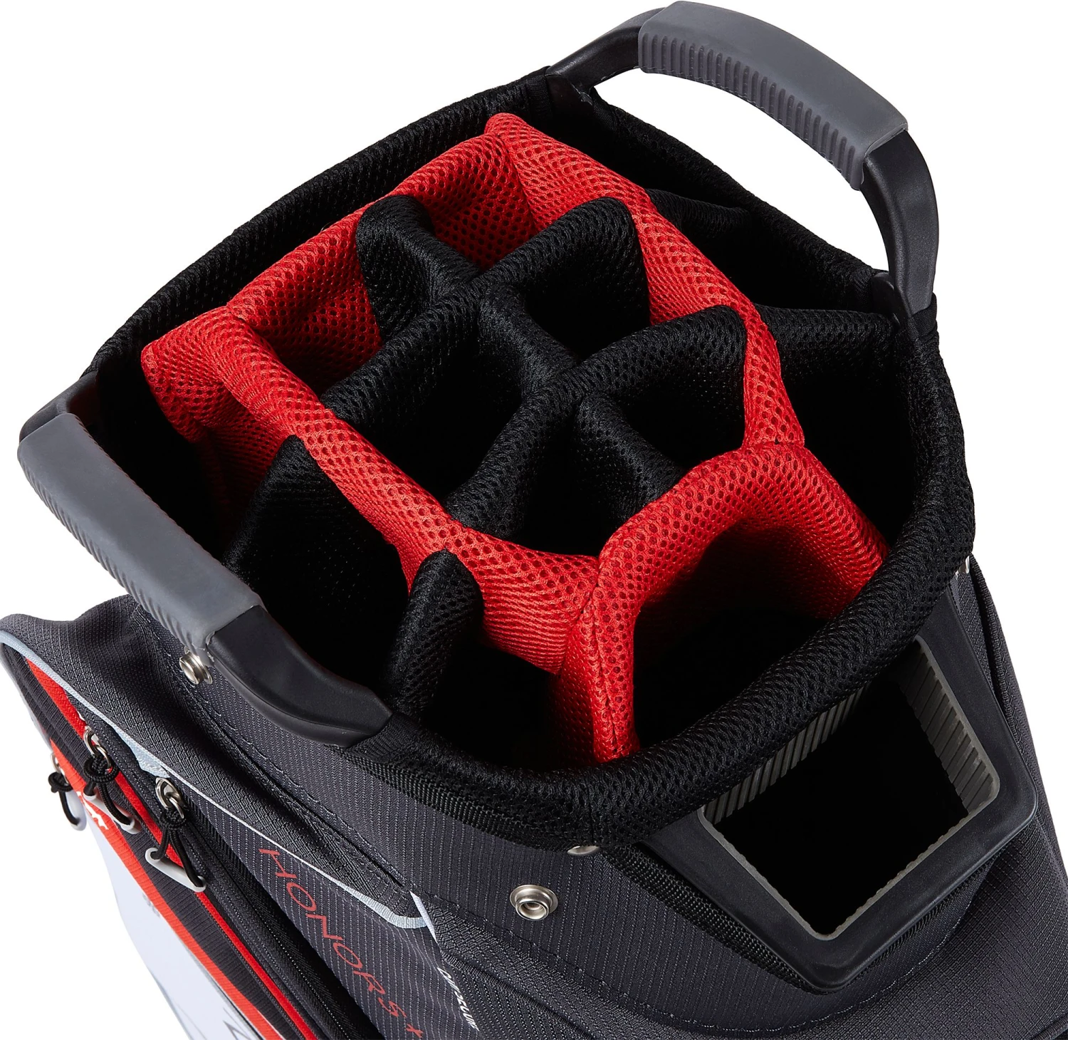 Discount - Maxfli 2019 Honors Plus Golf Cart Bag For Men Gray/white/red 5 Discount - Maxfli 2019 Honors Plus Golf Cart Bag For Men Gray/white/red - Image 3