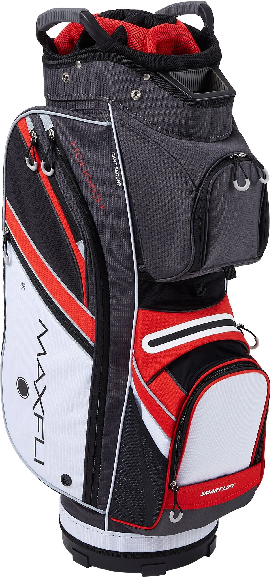 Discount - Maxfli 2019 Honors Plus Golf Cart Bag For Men Gray/white/red 7 Discount - Maxfli 2019 Honors Plus Golf Cart Bag For Men Gray/white/red - Image 5