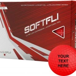 Discount - Maxfli 2021 Softfli Matte Red Personalized Golf Balls For Women