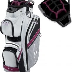 Discount - Maxfli Women's 2019 Honors Plus Cart Golf Bag For Women Heather Gray/purple
