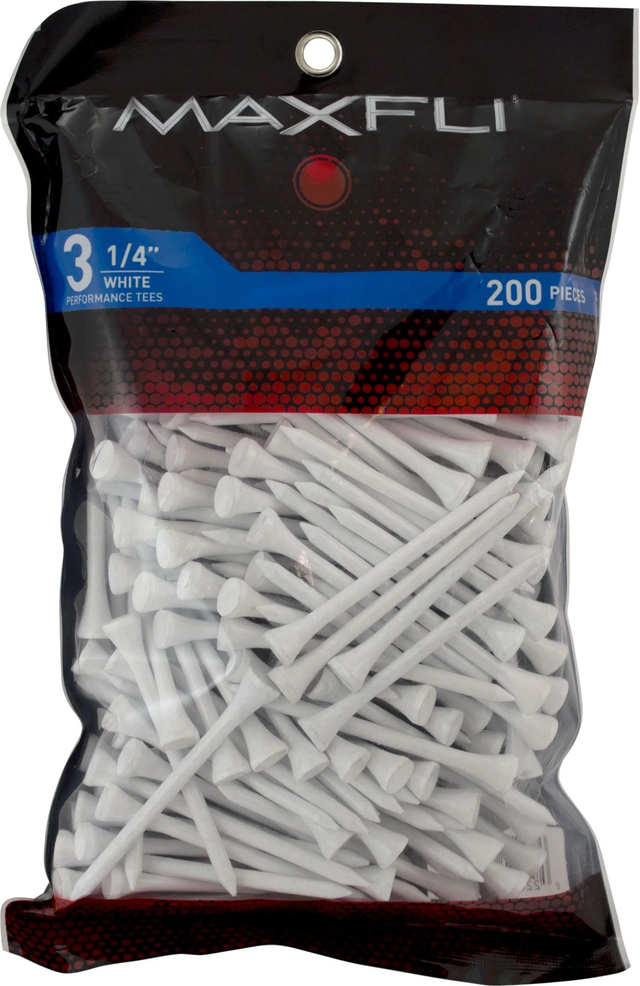 Discount - Maxfli 3 1/4'' White Golf Tees - 200 Pack For Unisex 3 Discount - Maxfli 3 1/4'' White Golf Tees - 200 Pack For Unisex