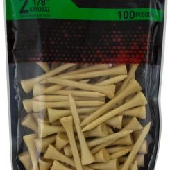 Discount - Maxfli 2 1/8'' Natural Golf Tees - 100 Pack For Unisex