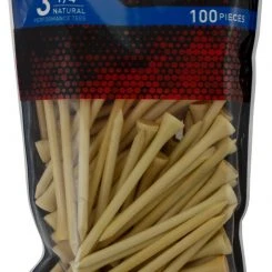 Discount - Maxfli 3 1/4'' Natural Golf Tees - 100 Pack For Unisex